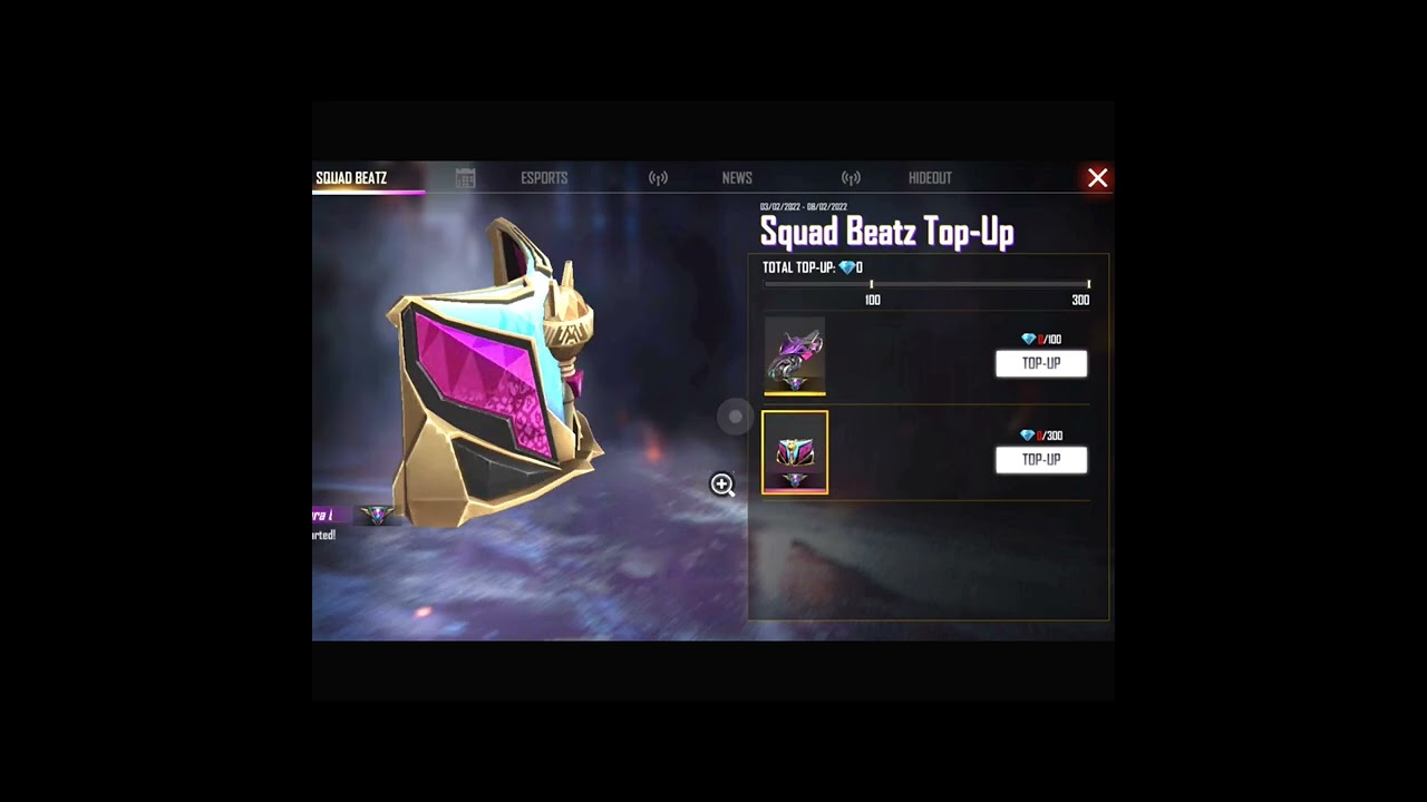Squad Beatz Top up free fire new event