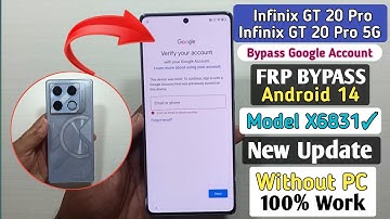 Infinix GT 20 Pro (X6871) Frp Bypass Android 14 | Infinix GT 20 Pro Frp Lock Remove Without Pc