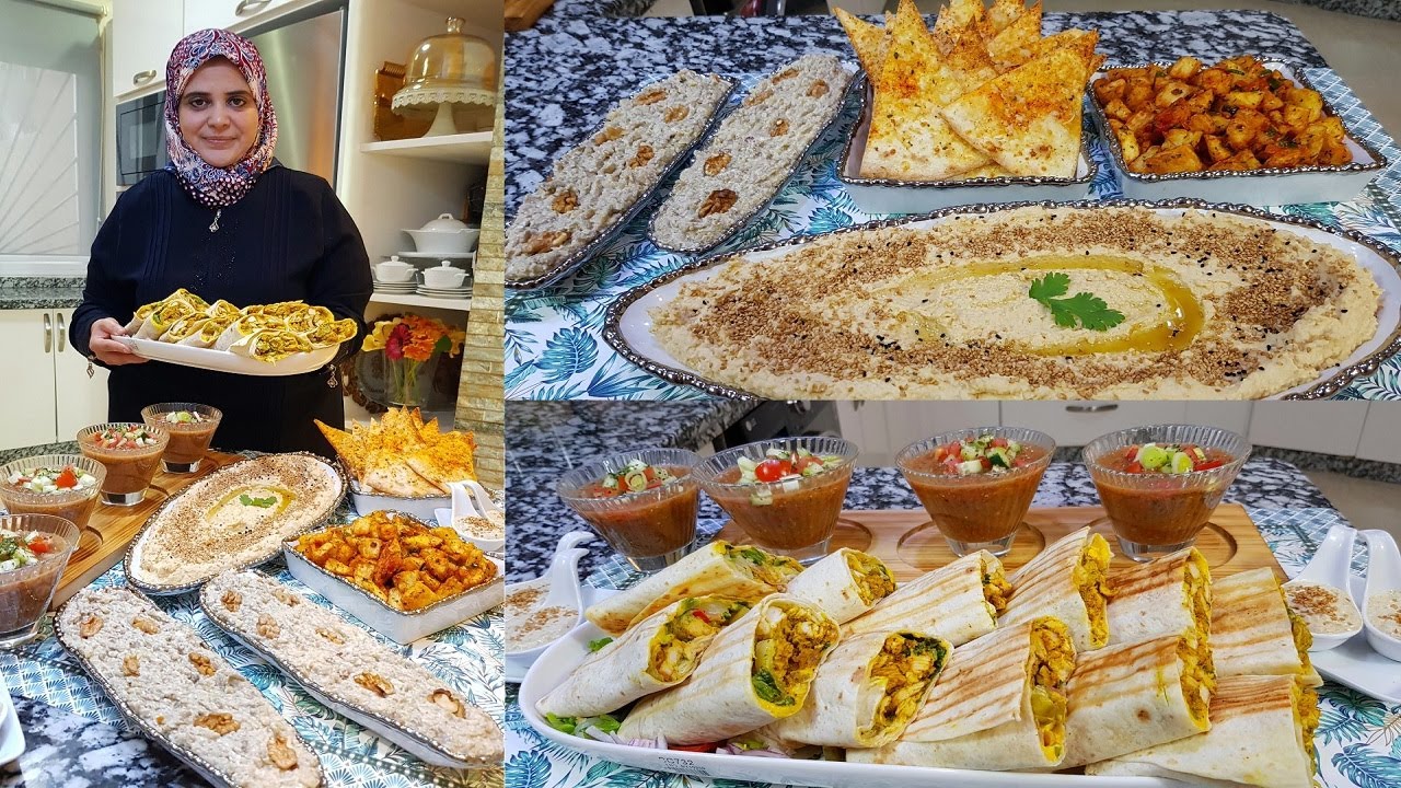 شوارما المطاعم الكبرى باسرارها  ومقبلات صحية لذيذة سلسلة  فطور رمضان مع زينب المغير 🥰 حلقة5