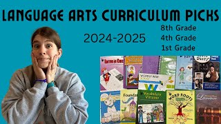 Language Arts Curriculum Picks || 8th, 4th and 1st Grades || 2024-2025