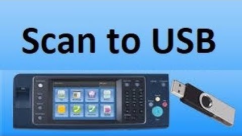 HOW TO SCAN DOCUMENTS IN USB XEROX 5855 PHOTOCOPIER MACHINE