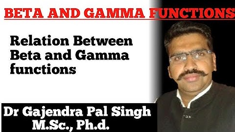Beta and Gamma functions (Part-3)| Dr. Gajendra Pal Singh ( GPS Sir)