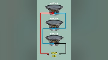 Speaker series connection #electronics #diy #shorts