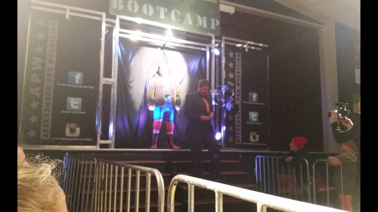 Fan run in with Rufguts - Aftershock Pro Wrestling - YouTube