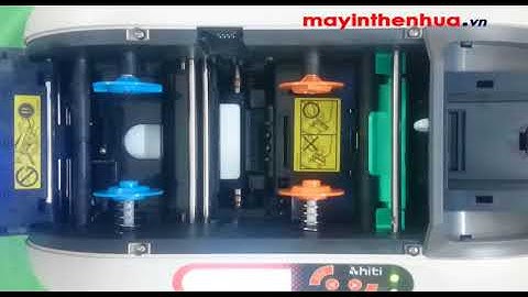 Hướng dẫn lắp ribbon máy in thẻ nhựa Hiti CS200E