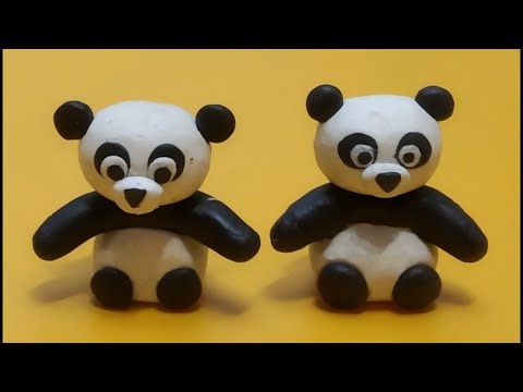 Hamuru El Yapımı Panda, Hamuru Panda Yapımı, Hamuru Figürler