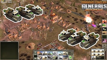 "Rocket Quad Spam" GLA Stealth 1 vs 5 Hard Army | Command & Conquer Generals Zero Hour Mod