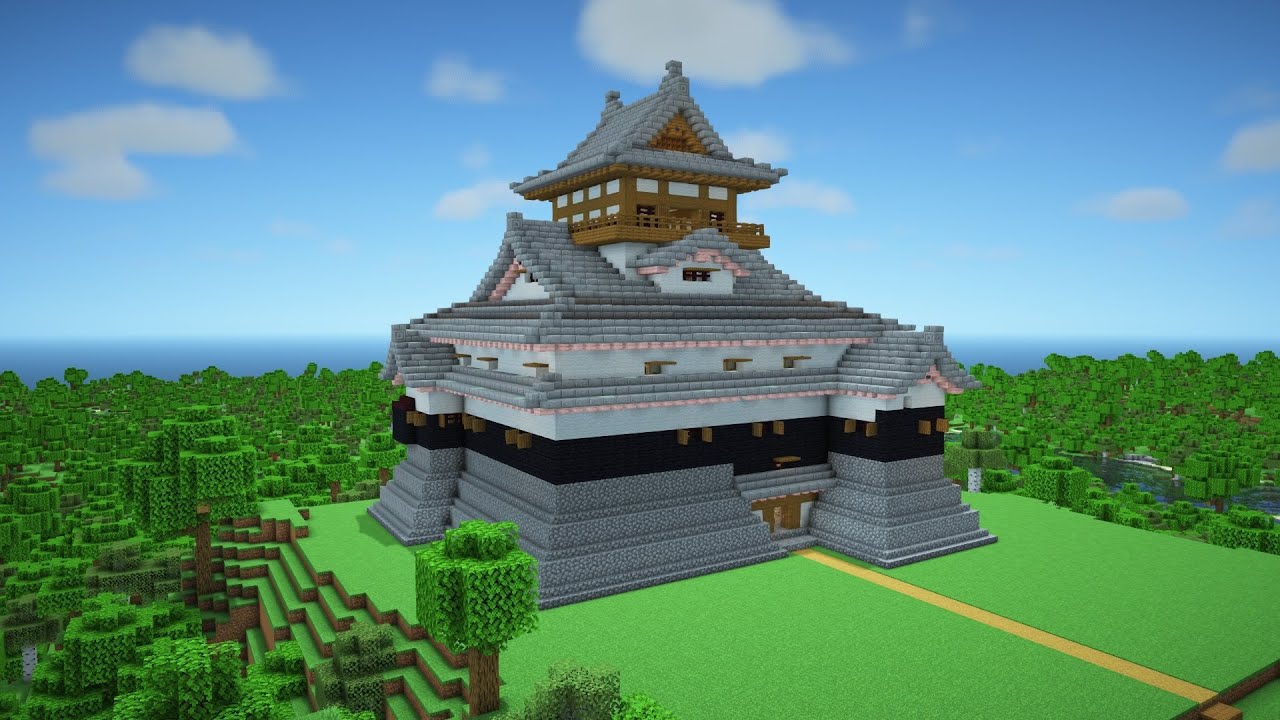 【Minecraft】簡単!サバイバル拠点に使える犬山城の作り方 Part2 - Minecraft Builders