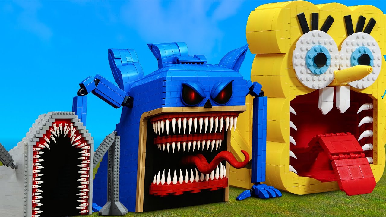 Я заменил всех известных персонажей на Sea Eater — Spongebob против Shin Sonic Eater в Garry's Mod