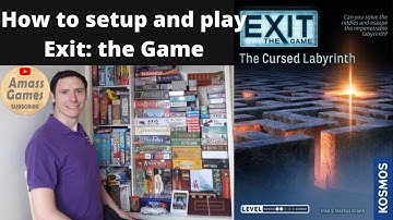 How to setup, play and unbox Exit the Game: The Cursed Labyrinth by AmassGames* Escape room inna box