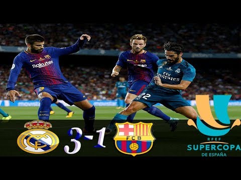 ملخص مباراه برشلونه وريال مدريد 3-1