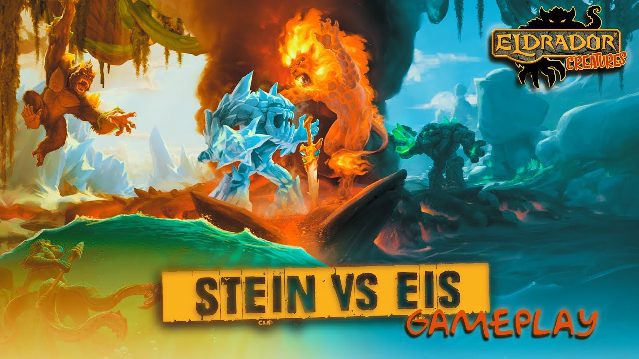 Eldrador Creatures - Play Station 4 #Gameplay - STEIN vs EIS Creatures - Fünfte Karte Eiswelt