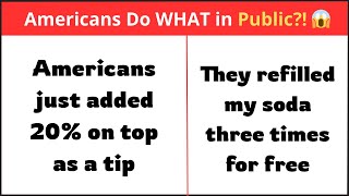 60 WEIRD Things Americans Do That Shock the World!