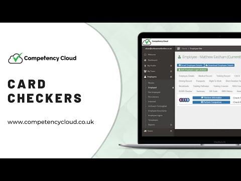 Competency Cloud - CITB, NPORS, EUSR Checkers