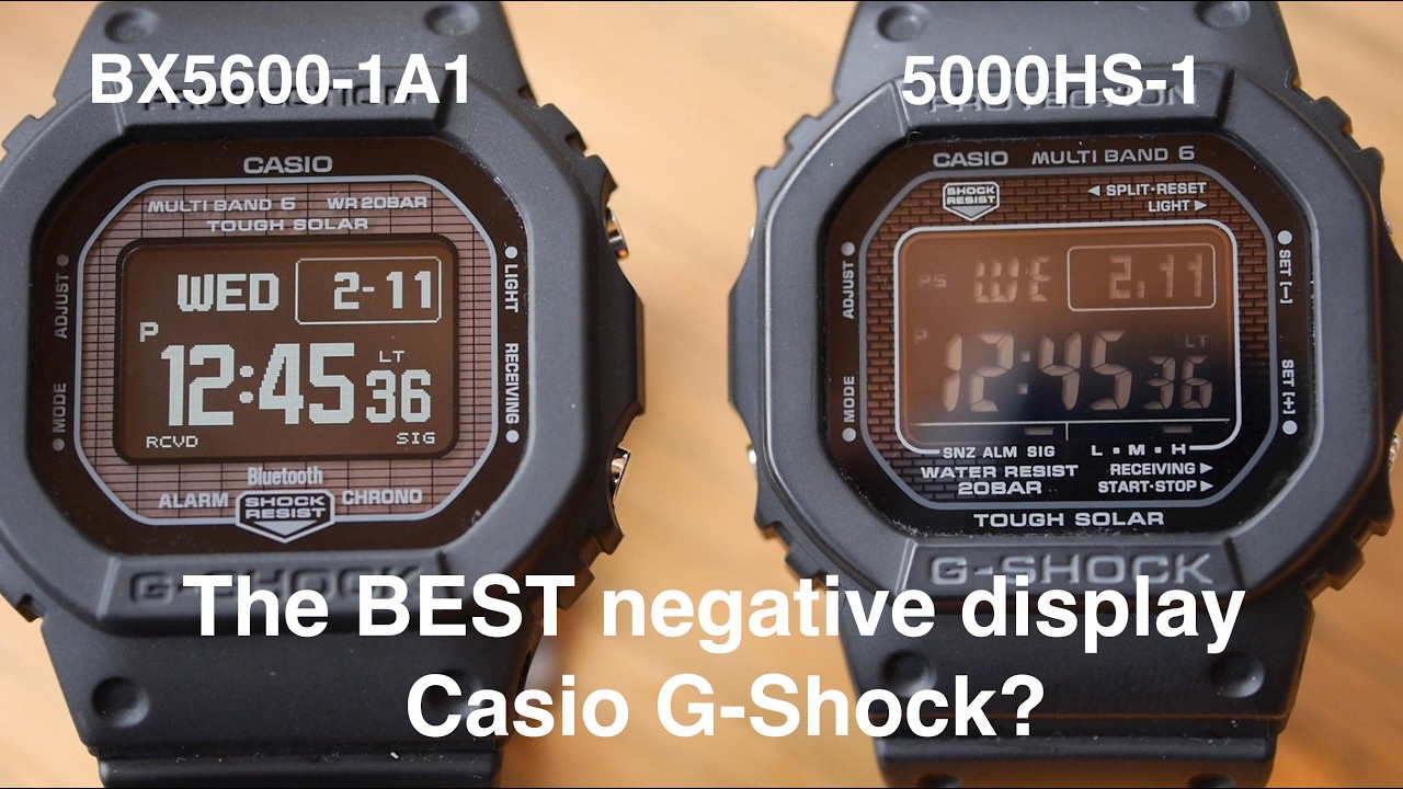 GW-BX5600-1A1 vs GW-5000HS-1: The best negative display G-Shock is...
