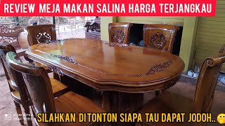 FURNITURE JEPARA | MEJA MAKAN SALINA GENDONG KAYU JATI