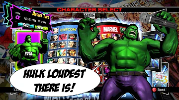 UMVC3 Mod : Hulk Announcer for Character Select