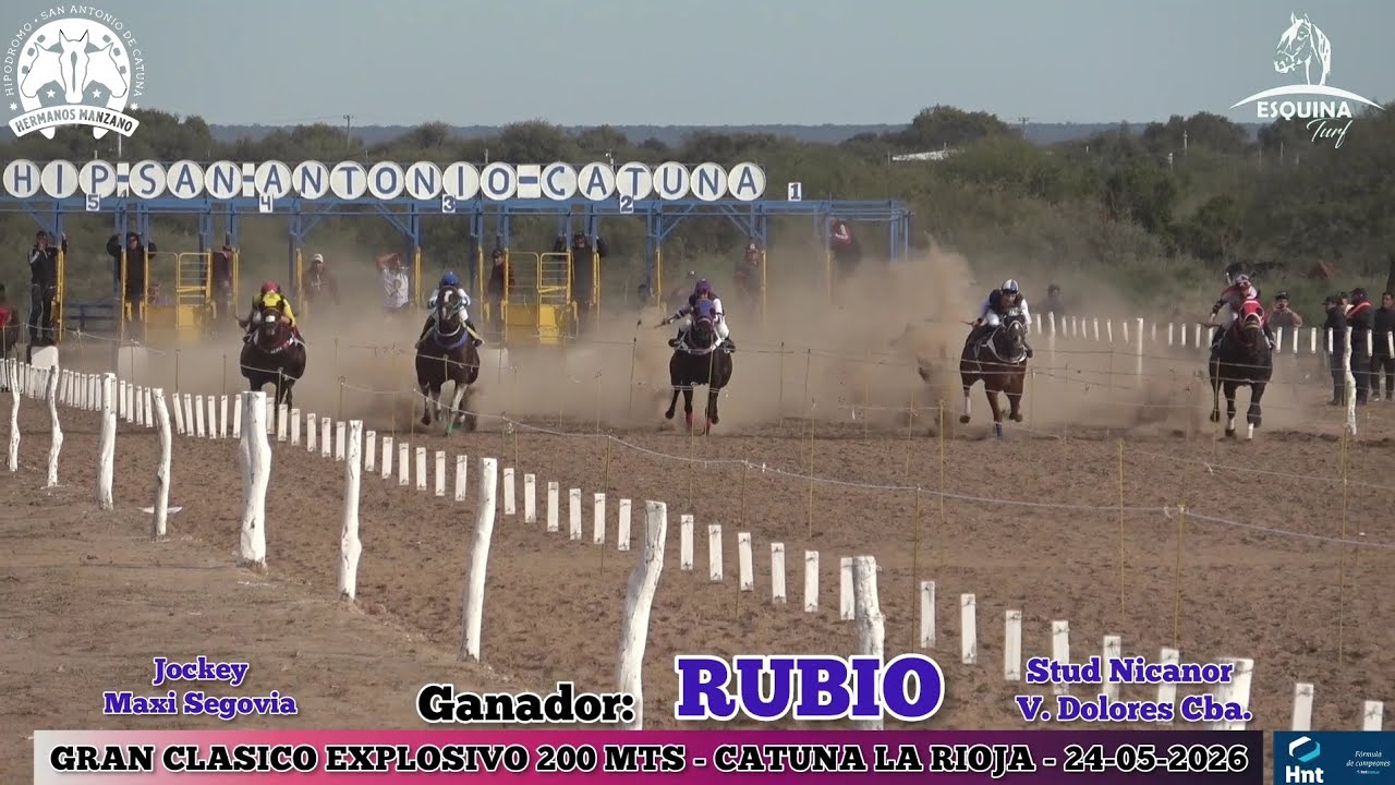 RUBIO (Villa Dolores Cordoba) Hipodromo San Antonio Catuna La Rioja - 24-05-2026