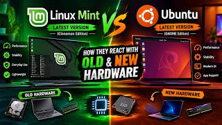 linux mint 23 zena vs ubuntu 26.04.1 LTS . how they react with old and new hardware.
