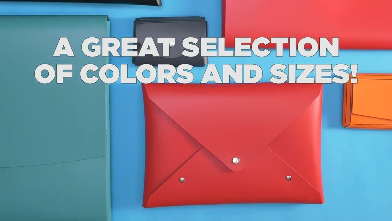 JAM Paper® Italian Leather Business Card Holder Case With Angular Flap - View #10