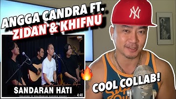 NEW YORK REACTION | SANDARAN HATI - ANGGA CANDRA FT. ZIDAN & KHIFNU | AMAZING COLLAB!