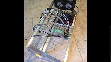 8 GPU Mining Rig Frame for 6 or 10+ GPU Case RX580 Ethereum