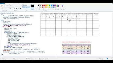 prueba de escritorio