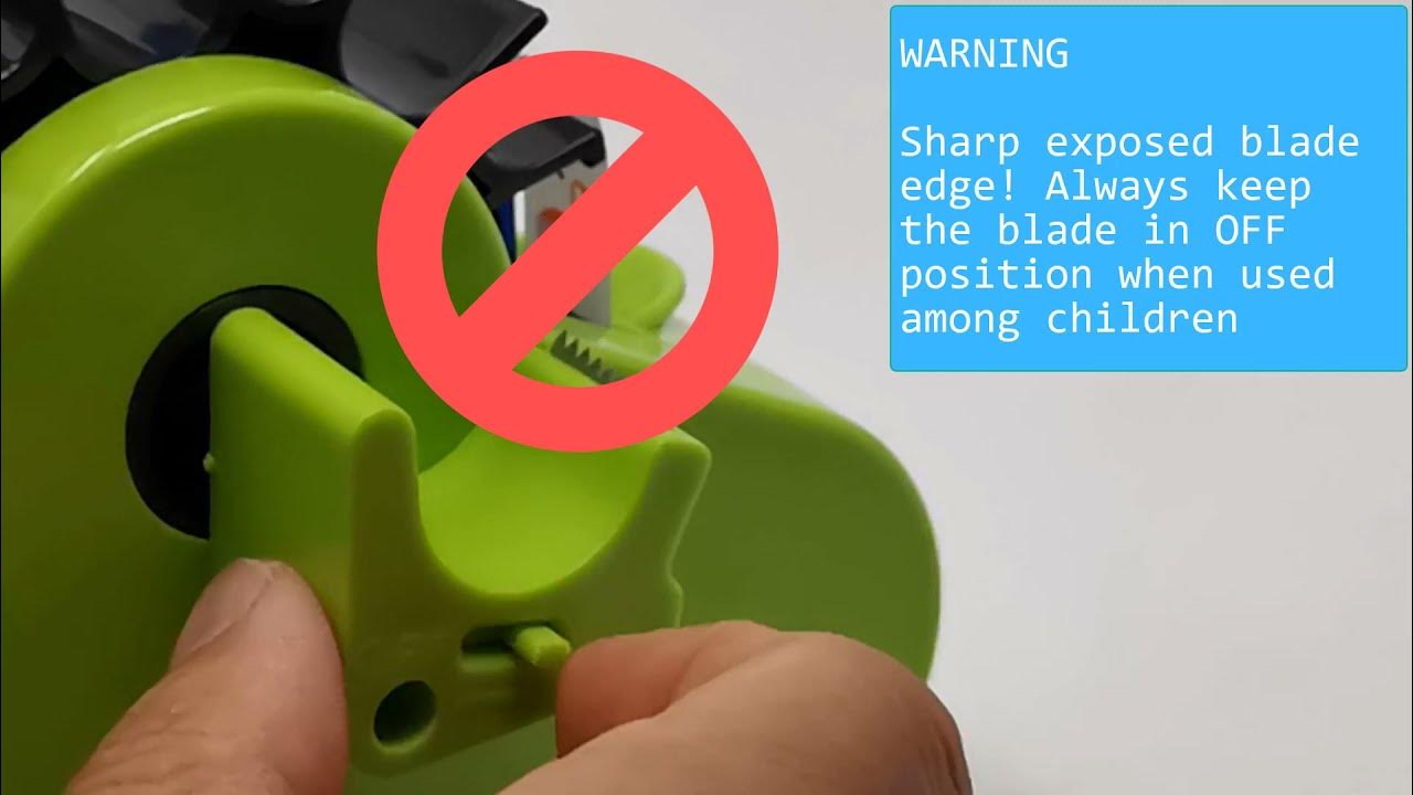 Howto Turn On/Off Side Cutter Blade on Echomerx MultiRoll Heat Tape Dispenser YouTube