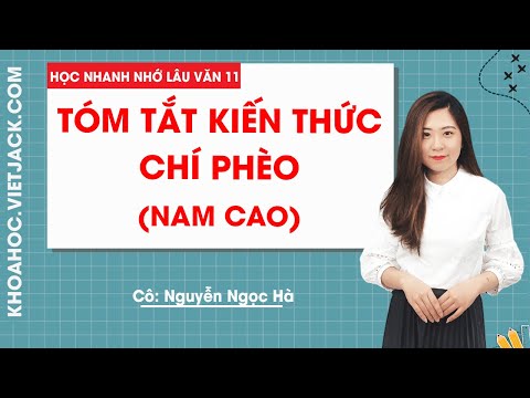 Video Tóm tắt kiến thức Chí Phèo (Nam Cao) - Ngữ văn 11 -... - youtube