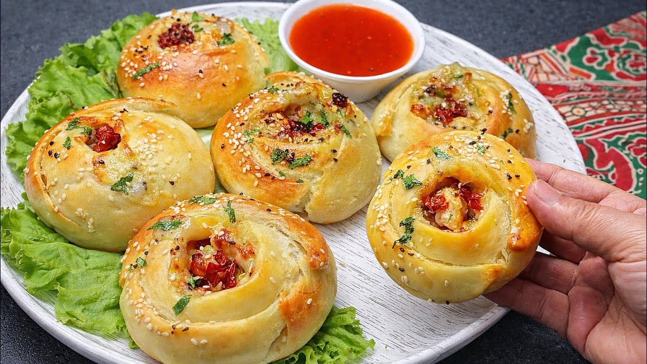 افطار میں یہ مزیدار ریسپی میرے ہسبینڈ کی فرمائش پر بنائی جاتی ہے❣️Delicious Creamy Chicken Bread 