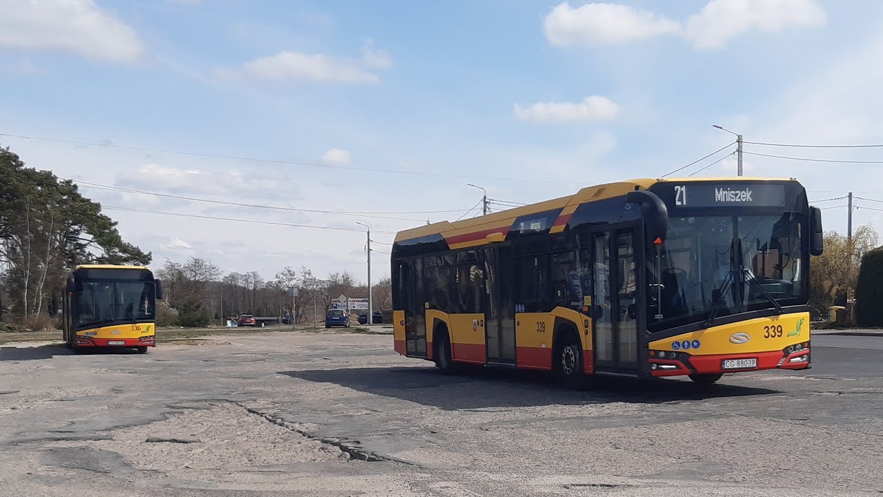 MZK Grudziądz - Linia: 21 - Kierunek: Mniszek - Solaris Urbino 12 IV #339