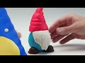 Moulding a Gnome With Play-Doh! ✨ BUILD WITH JASON 👷‍♀️ Play-Doh SQUISHED Videos 🌈