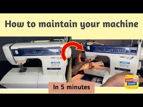 HOW to MAINTAIN and SERVICE a Domestic sewing machine JUKI FLORA 5000 (beginner friendly)