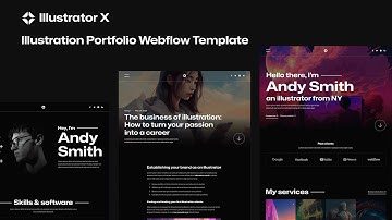 Illustrator X - Illustration Portfolio Webflow Template | BRIX Templates