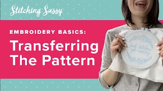 How to Transfer a PDF Embroidery Pattern