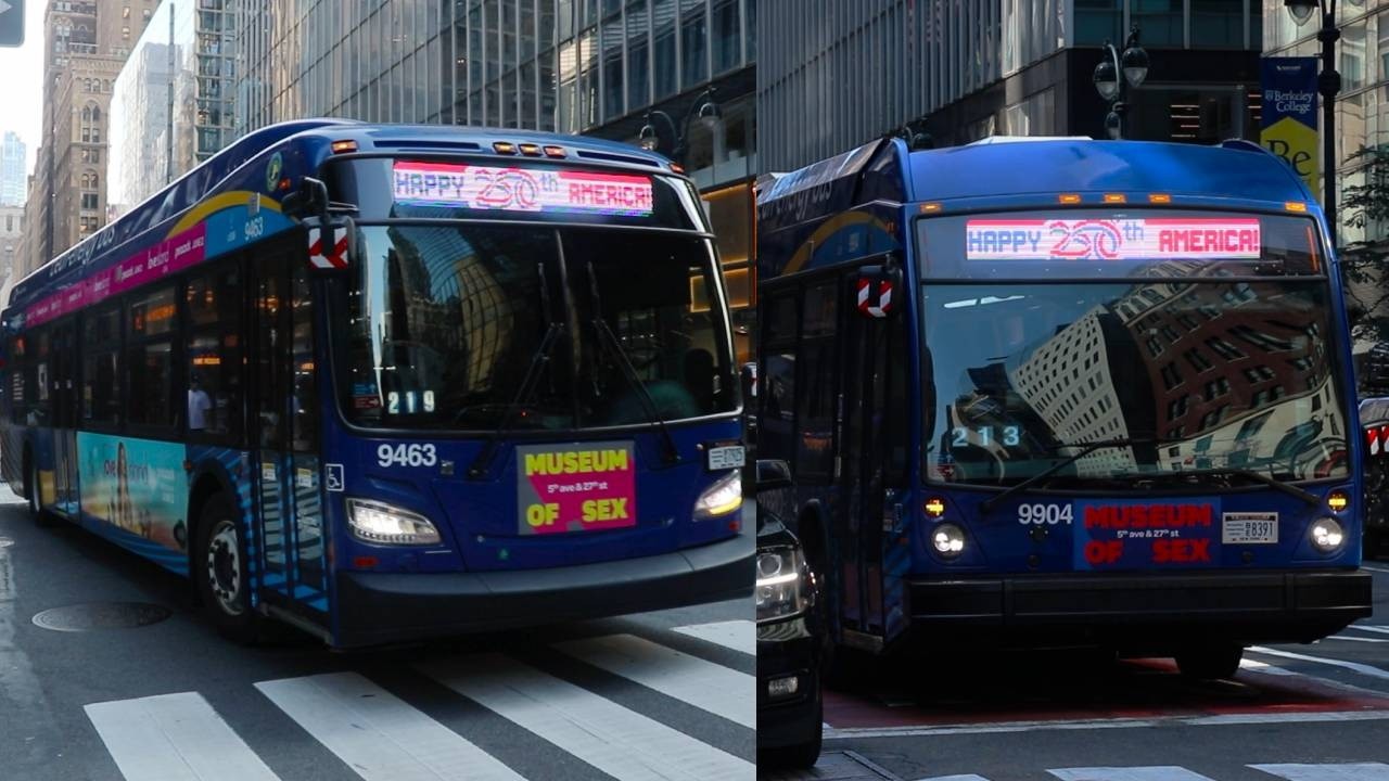 NYCT Bus: M1, M2 LTD, & M3 Bus Action w/ 