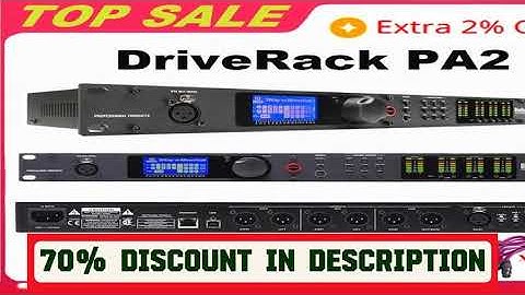 A must-have product! DriveRack PA2 2 Input 6 Output Digital Audio Processor Original Software Prof