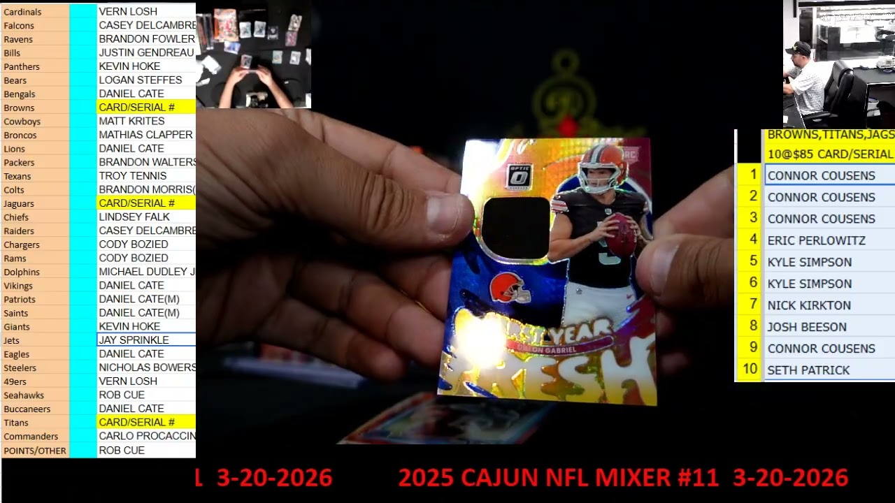 CAJUNBREAKER 2025 CAJUN NFL MIXER #11  3-20-2026