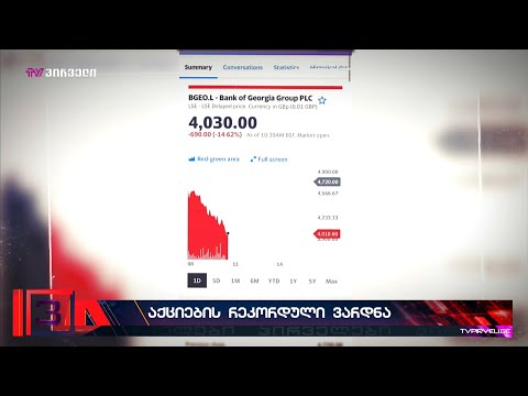 ოცნების რუსული კანონის გამო ლონდონის ბირჟაზე ქართული კომპნიების აქციები უფასურდება