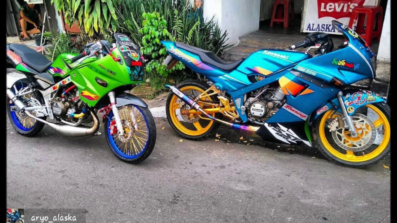  MODIFIKASI  KAWASAKI Ninja  2  Tak  Jari  Jari  YouTube