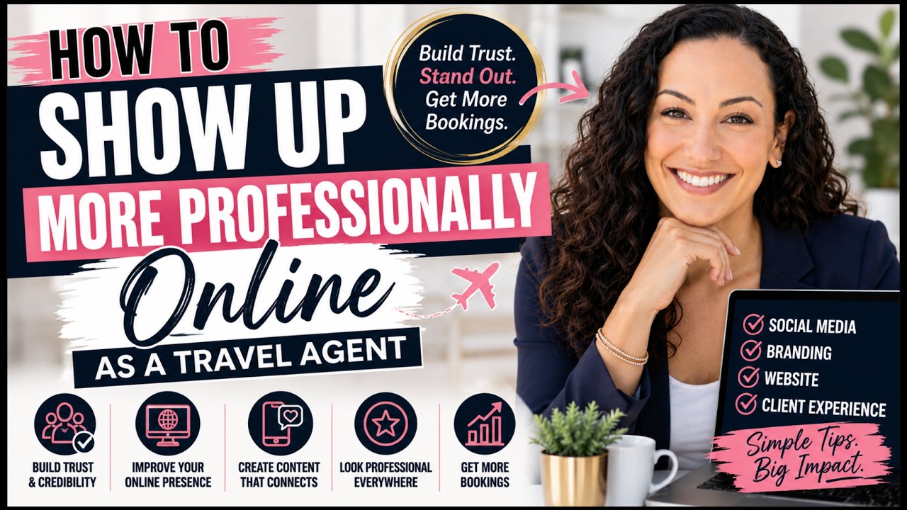 How to Show Up More Professionally Online as a Travel Agent