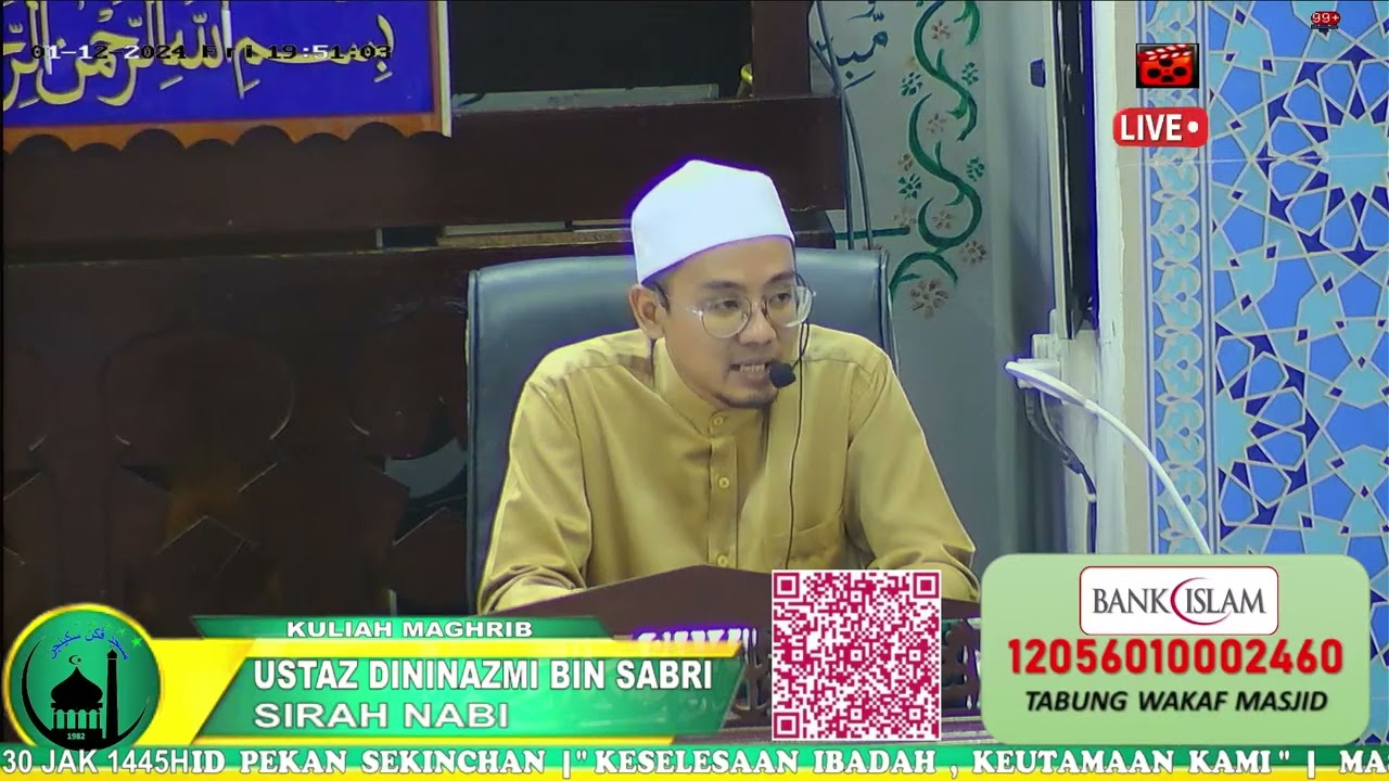 01 | Kitab Qososul Anbiya | Nabi Syu'aib A.S | Masjid Pekan Sekinchan