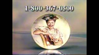 1995 Minnie Pearl Tv Ad For Collectors Plate Cmt Canada
