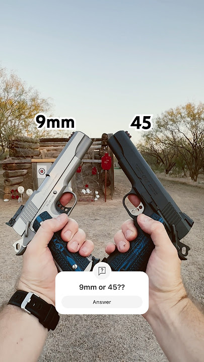 9mm vs 45 1911