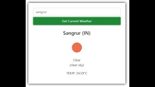 Get Current Weather using JavaScript Part 2