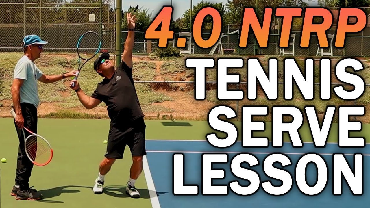 4.0 NTRP Tennis Serve Lesson With Cenmar (Trophy Position Balance, Ball Toss, Grip)