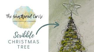 Scribble Christmas Tree (Glass & Resin Art Tutorial)