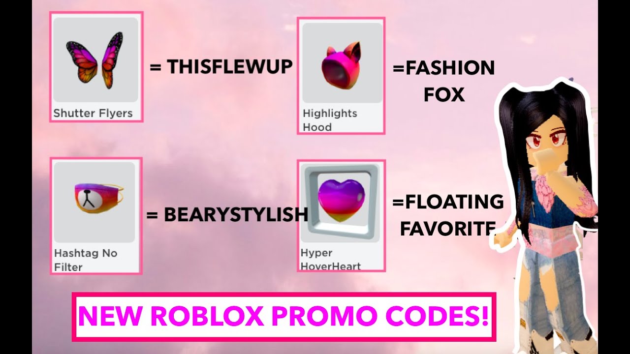 PEGUE A ASA SO BEIJA FLOR E A RAPOSA NO ROBLOX COM ESSES PROMOCODES CODE