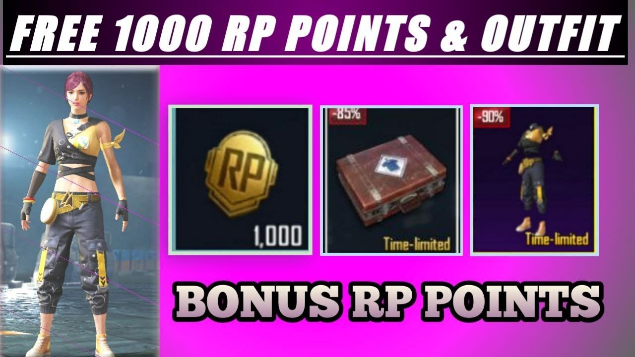 BONUS RP POINTS NEW EVENT IN BGMI/PUBG || GET FREE 1000 RP POINTS ...