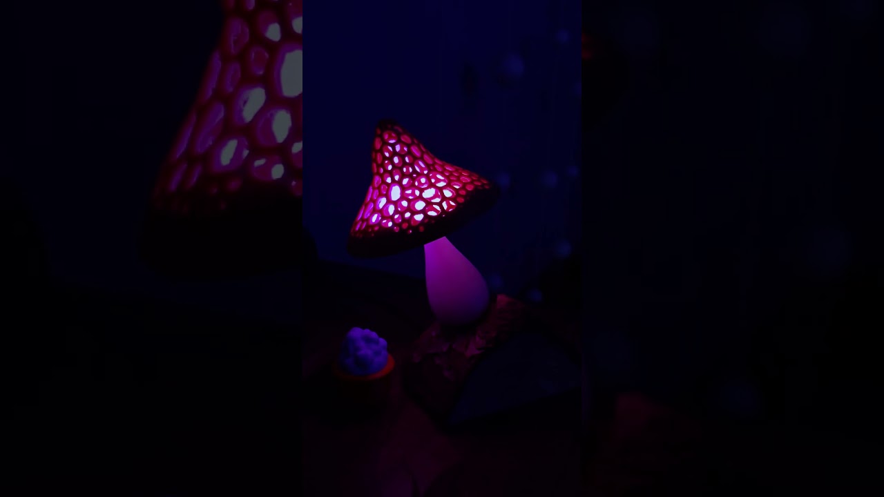 Rainbow Voronoi Mushroom: a WiFi Controlled Glow in the Dark Night Light :  9 Steps (with Pictures) - Instructables